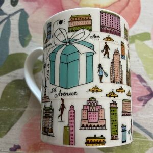 Tiffany & Co. Blue and Multicolor Cityscape Mug